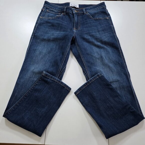 DU/ER Jean Women 28x29 Blue Straigh Leg Stretch Performance Preppy Grunge Comfy - Picture 8 of 16